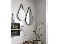 Modern Drops mirrors with metal frame by Target Point.