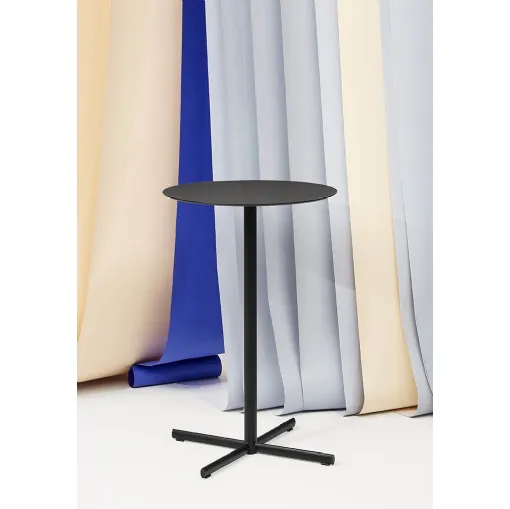 Feluca Table 4 Stars laminated side table with steel base by Infiniti.