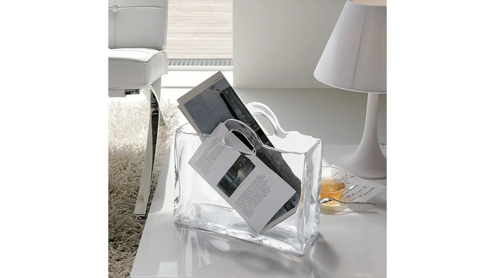 Glass Bag Container by Adriani e Rossi