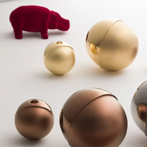 Half Candle ceramic plated candle holder by Adriani and Rossi.