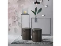 Nappe Pouf in porcelain stoneware by Adriani and Rossi