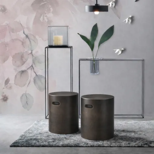 Nappe Pouf in porcelain stoneware by Adriani and Rossi