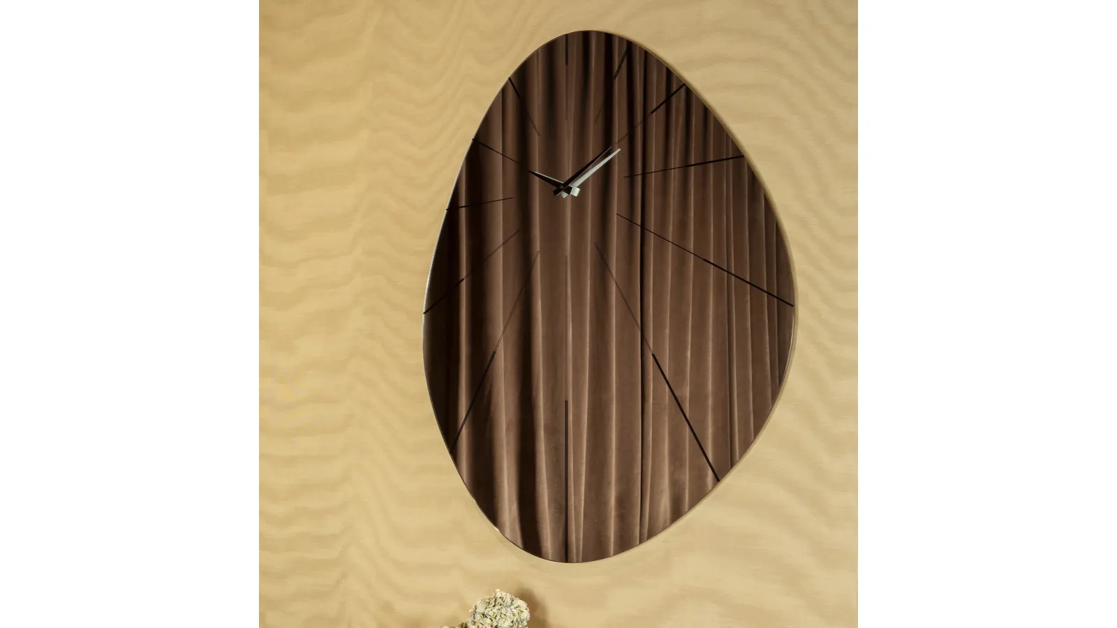 Mirror glass Enigma clock by Tonin Casa