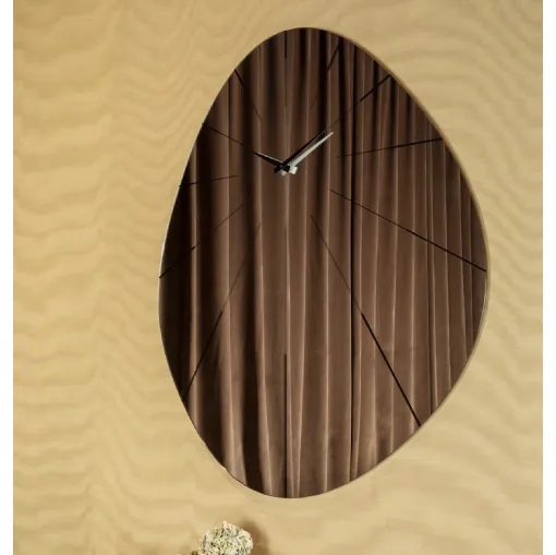 Mirror glass Enigma clock by Tonin Casa