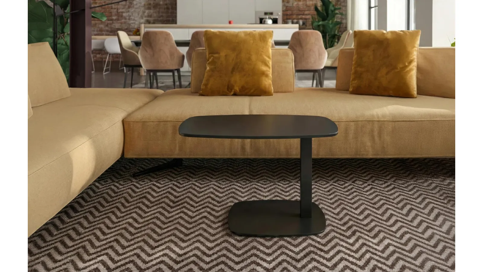 Servus metal coffee table by Easyline