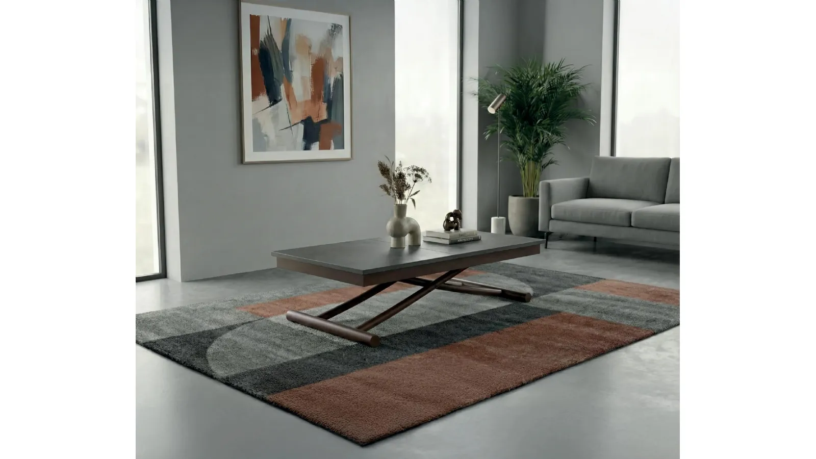 Sesamo transformable coffee table by Easyline