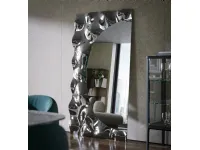Design mirror with fused glass frame Afrodite by Tonin Casa.