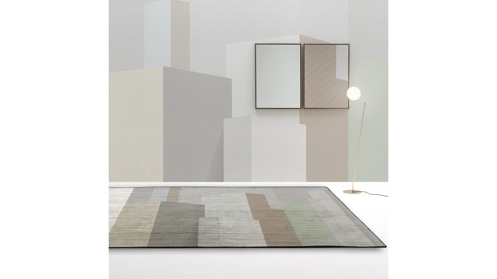 Rainbow Rayon carpet by Adriani and Rossi