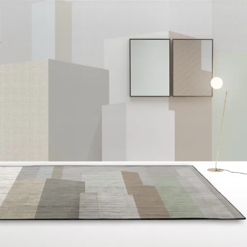 Rainbow Rayon carpet by Adriani and Rossi