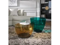 Konca coffee table in blown glass by Tonin Casa