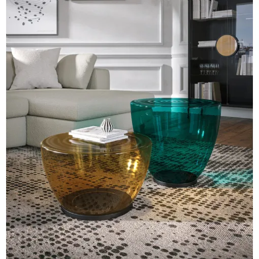 Konca coffee table in blown glass by Tonin Casa