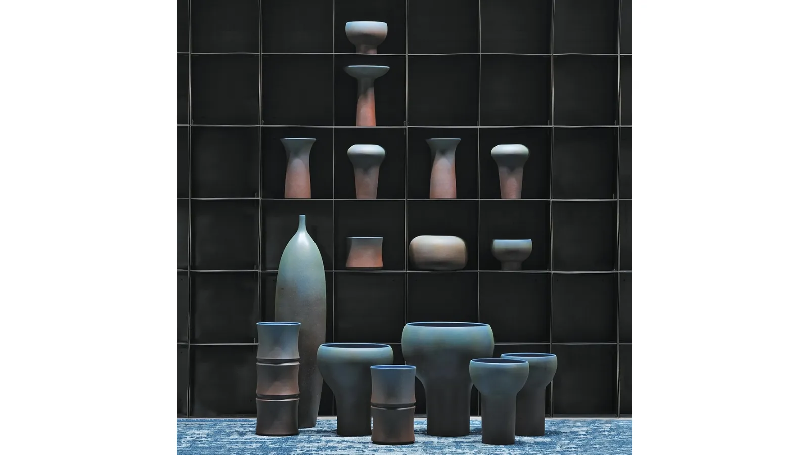 Mister Blue Collection vases by Adriani and Rossi