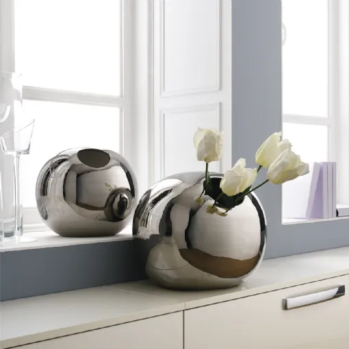 Ball vase in ceramic by Adriani e Rossi