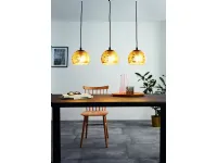 Albaraccin glass pendant lamp by Eglo