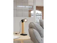 Bailrigg table lamp in wood and steel by Eglo