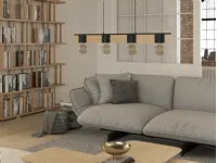 Bailrigg wooden and steel pendant lamp by Eglo