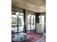 Cattaneo's Ball suspension lamp in aluminum.