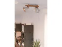 Cawton Spot lamp in steel and wood by Eglo.