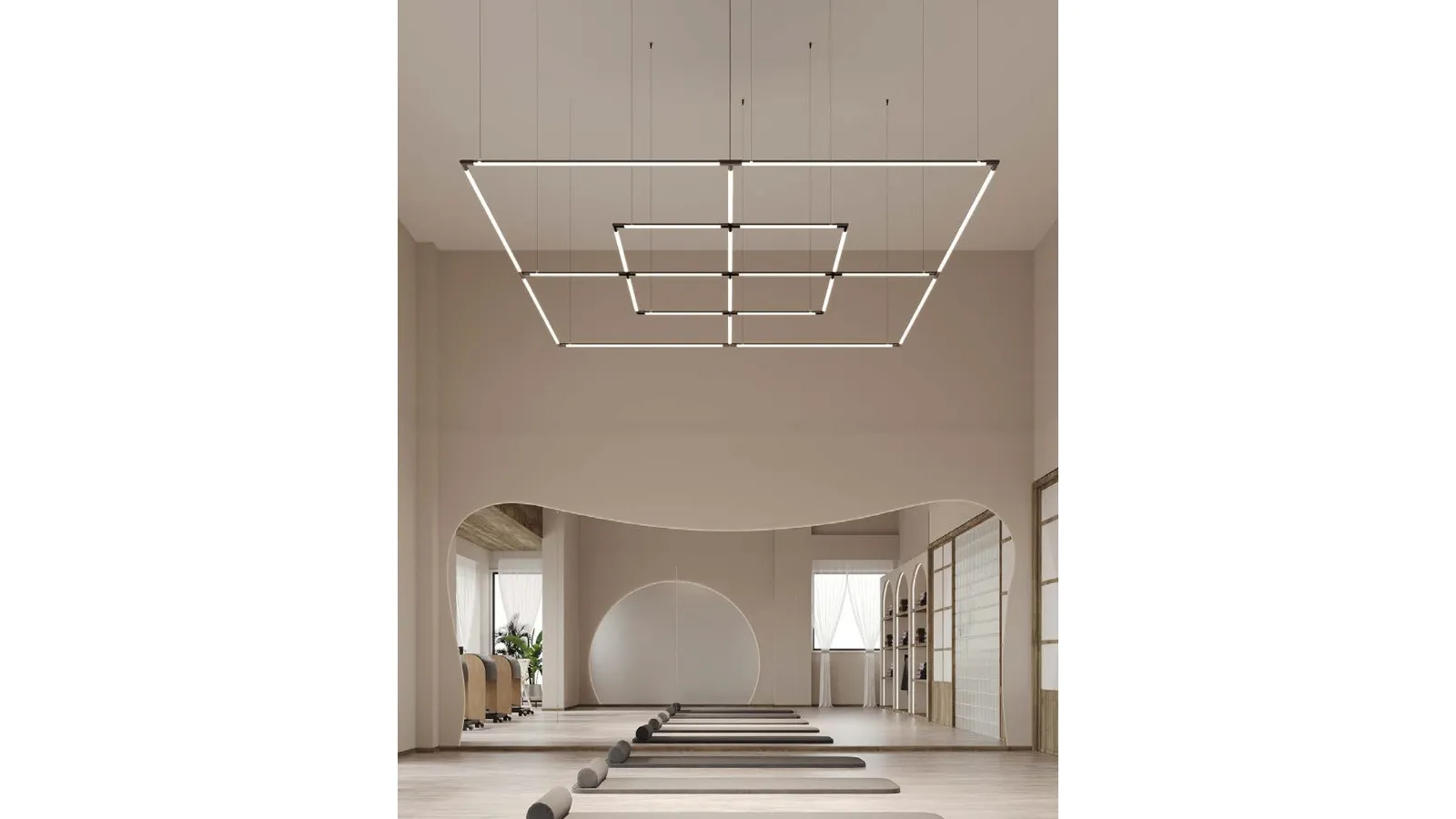Lucilla aluminum pendant lamp by Cattaneo