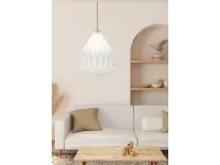 Minting paper pendant lamp by Eglo.