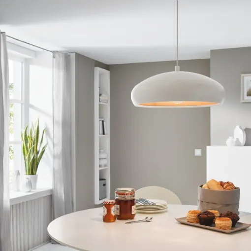 Mahogany pendant lamp by Eglo