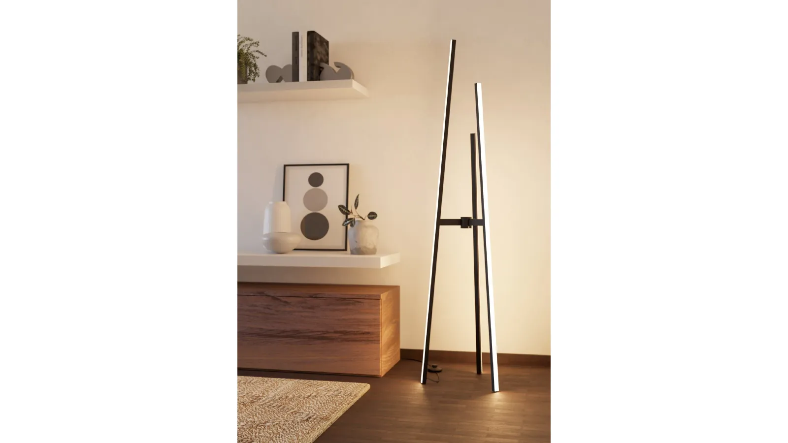 Mongolian Floor Lamp Stand by Eglo