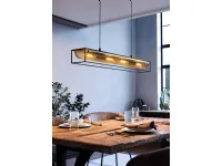 Nohales steel suspension lamp by Eglo.