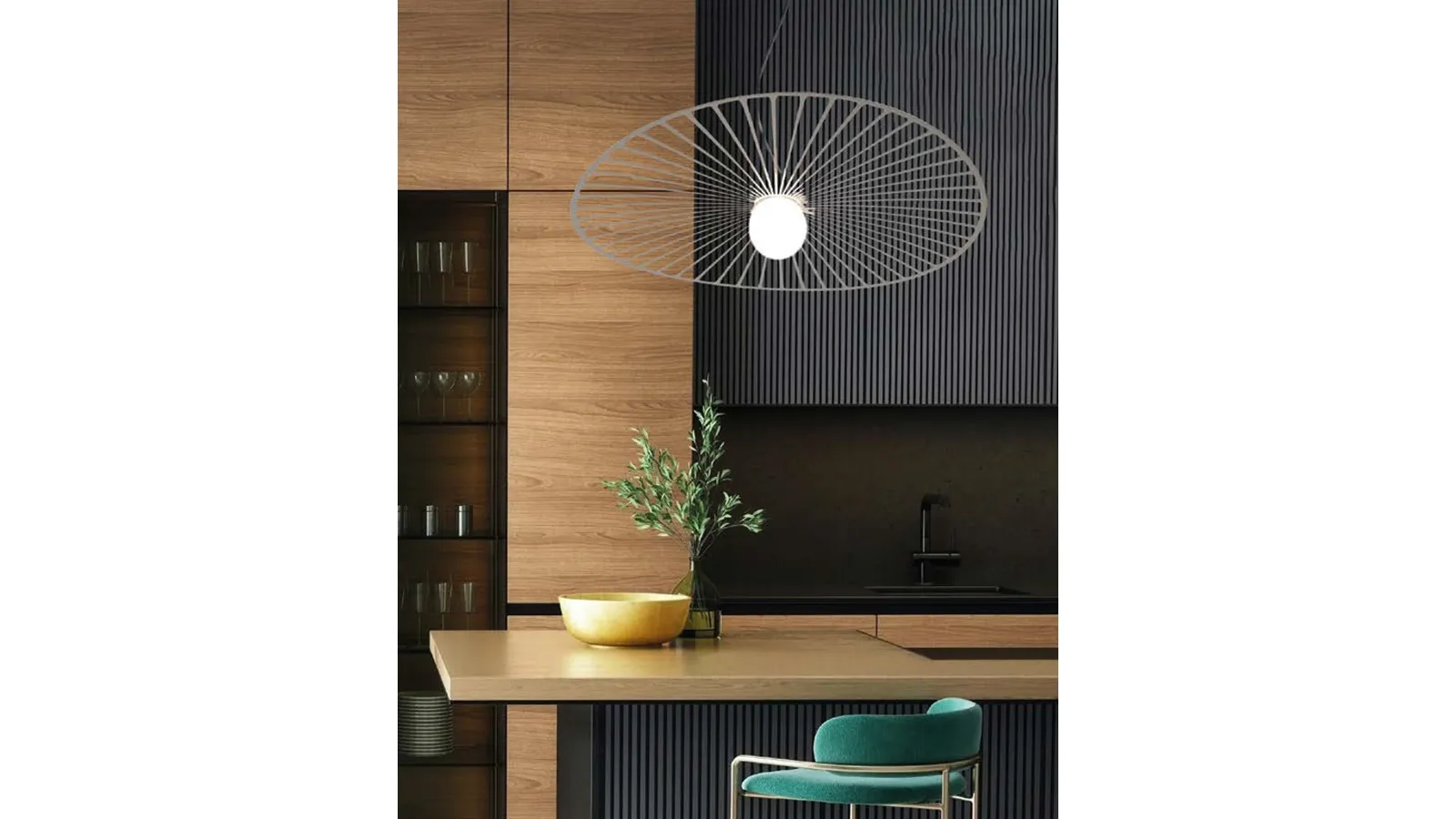 Rays pendant lamp by Cattaneo.