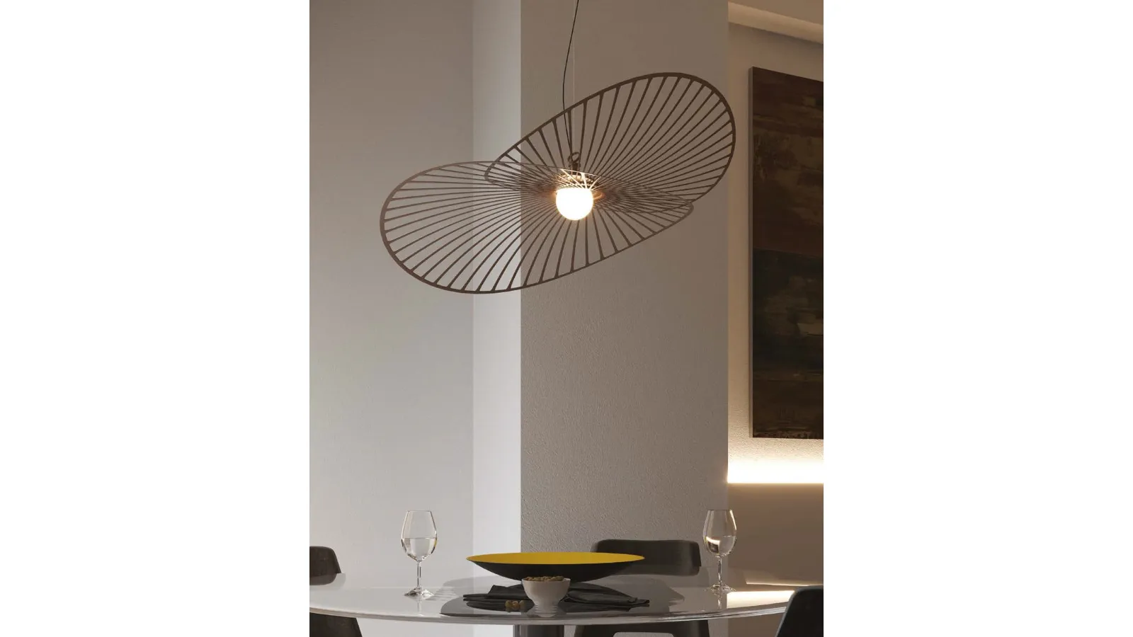 Rays pendant lamp by Cattaneo.