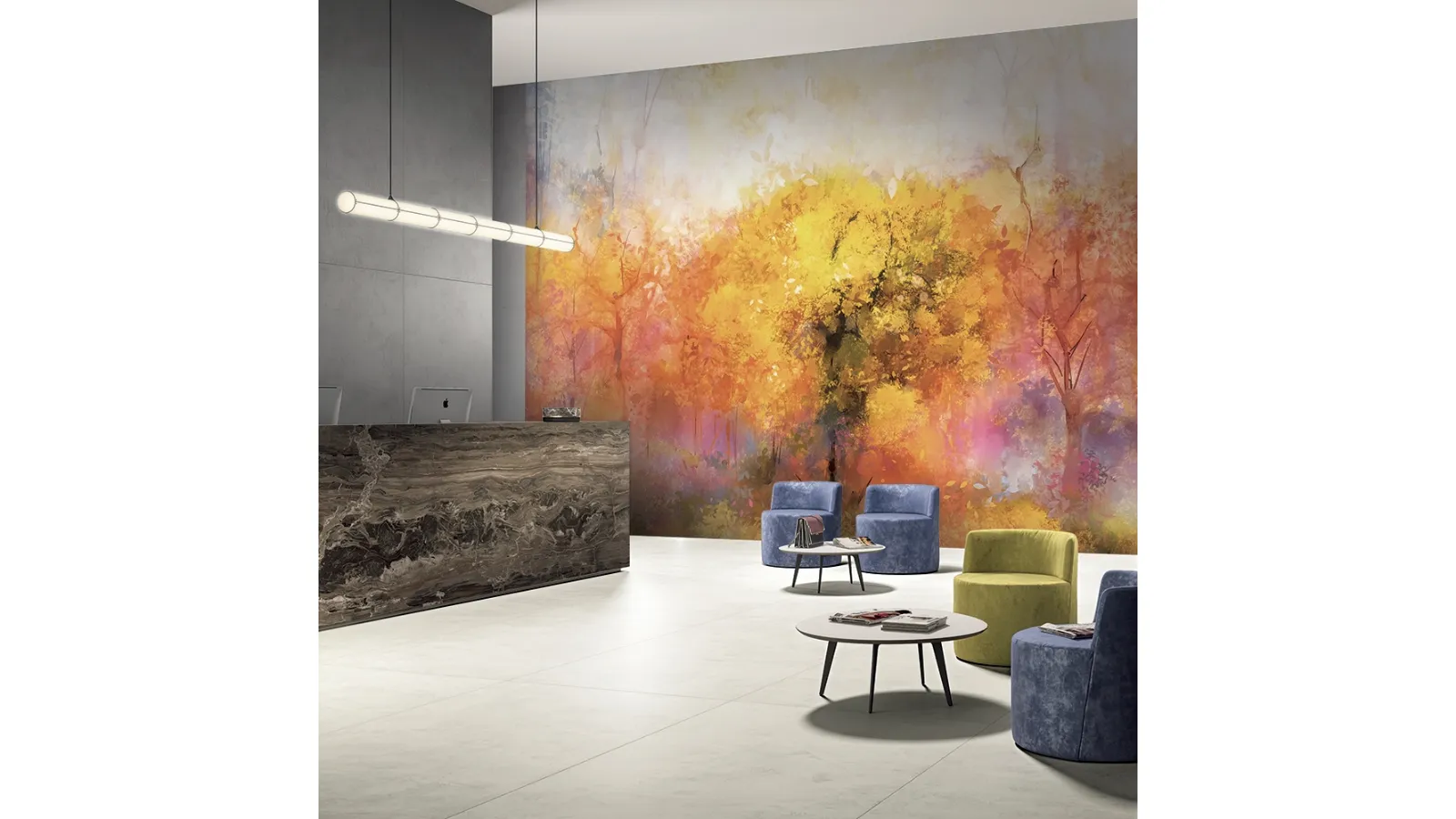 Tree Painting wallpaper by Adriani and Rossi.