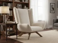 Dalia upholstered armchair in fabric by Calligaris