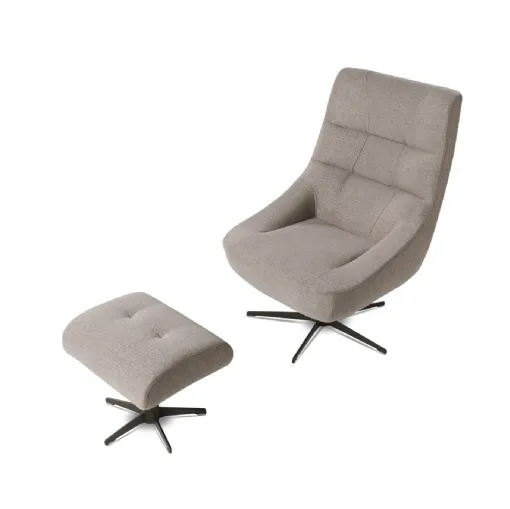 Giulia armchair in fabric by Nicoletti Home
