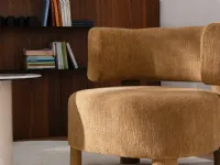 Armchair upholstered in Glen Soft fabric by Calligaris