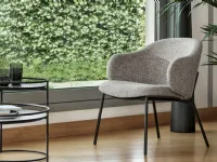 Armchair with lounge seat Holly by Calligaris