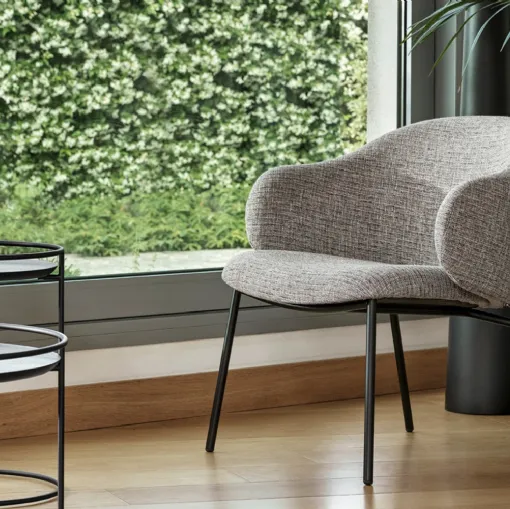 Armchair with lounge seat Holly by Calligaris