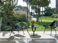 Design armchair Kram in padded fabric by Infiniti.