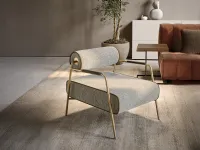 Levante padded fabric armchair by Pianca.