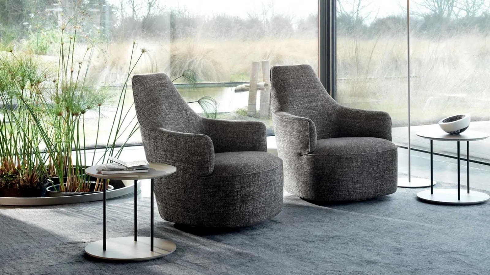 Luna High & Low armchair by Ditre Italia.