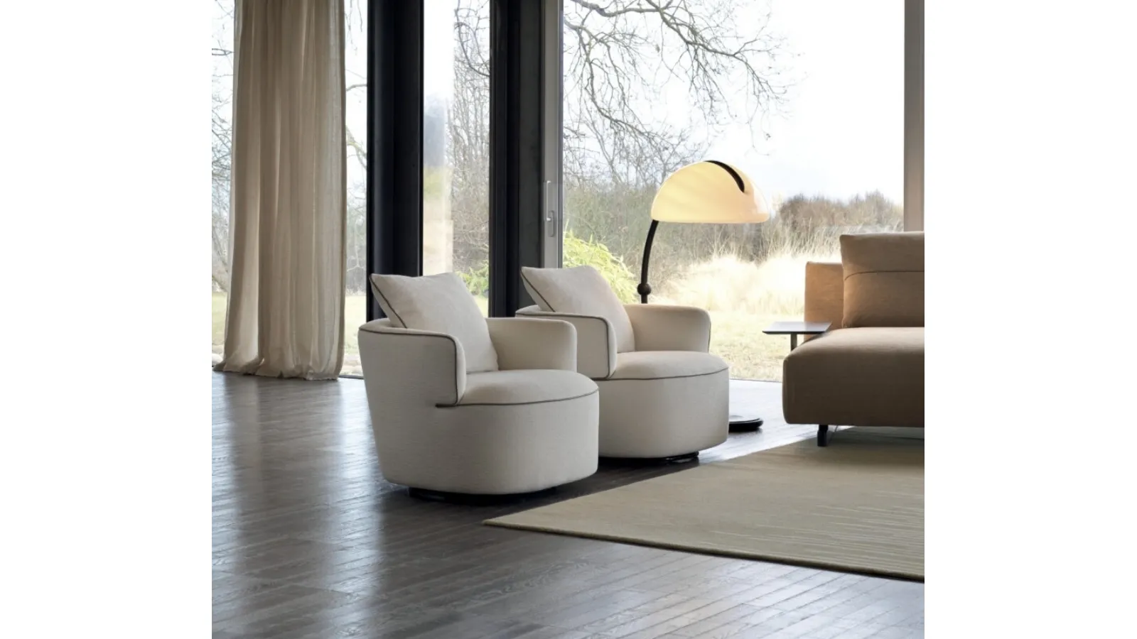 Luna fabric armchair by Ditre Italia