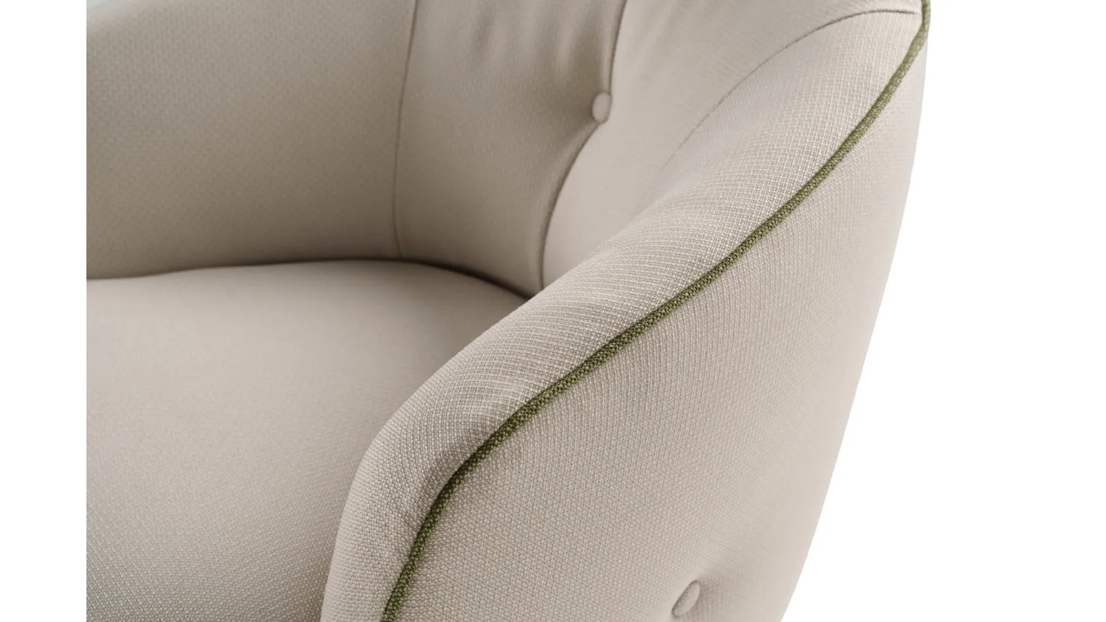Marlene fabric armchair by Nicoletti Home
