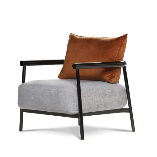 Nest armchair in fabric by Nicoletti Home
