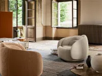 Peony padded fabric armchair by Pianca