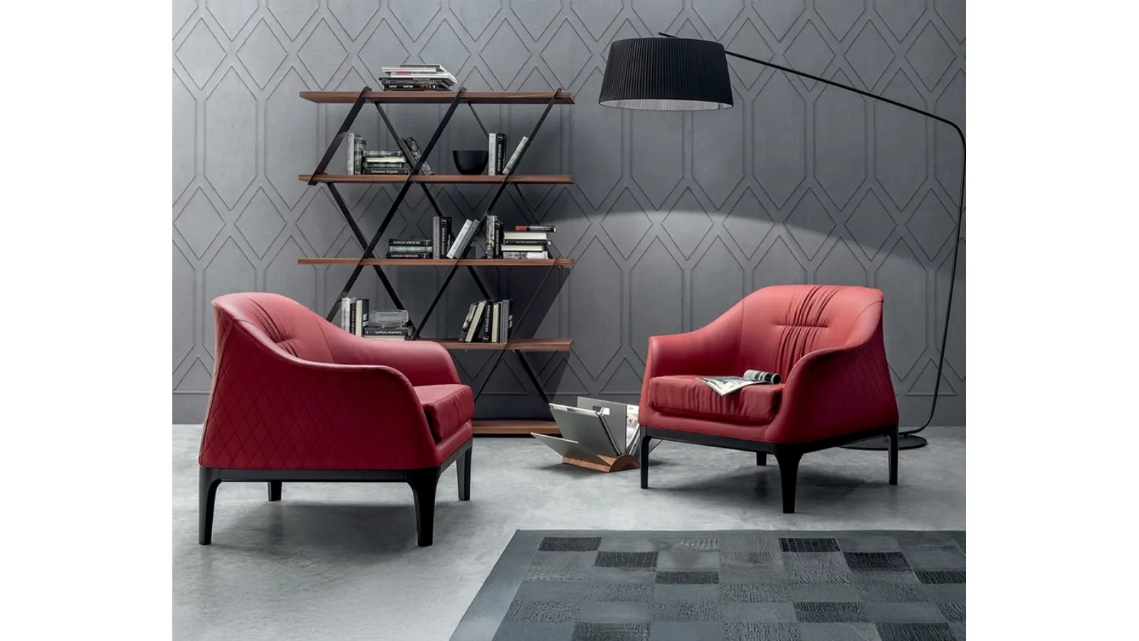 Tiffany leather armchair by Tonin Casa