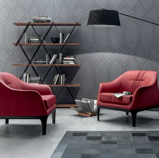 Tiffany leather armchair by Tonin Casa