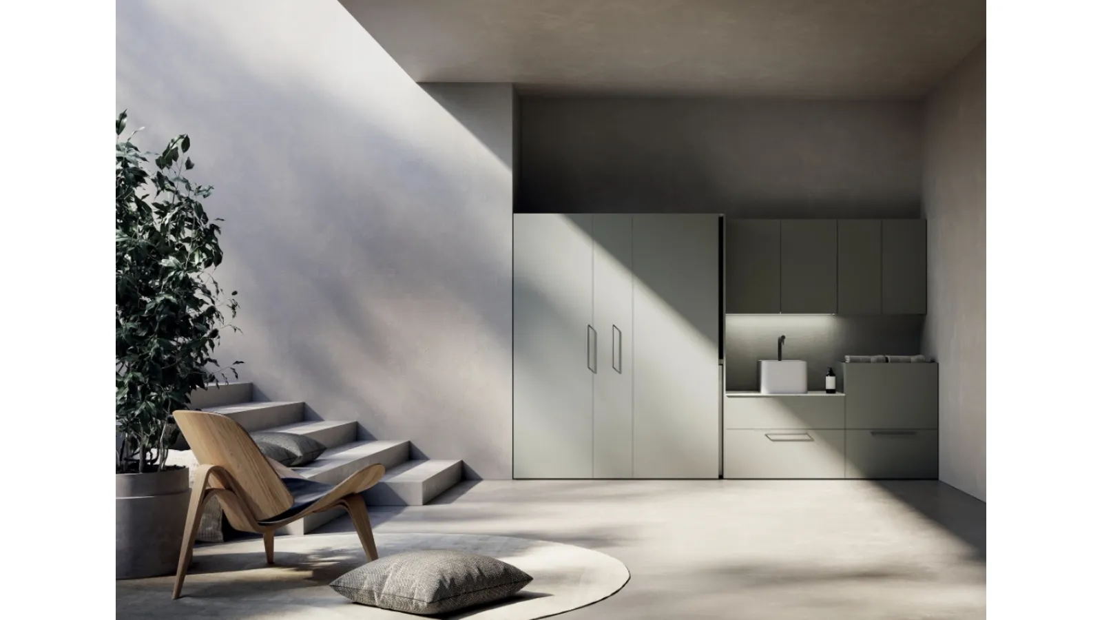 AB+ LD004 Bathroom Cabinet by Compab