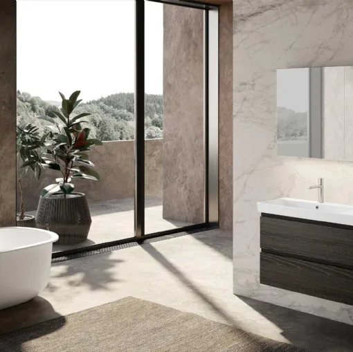 Suspended Bathroom Mobile Block System Set-Up C35 by Baxar