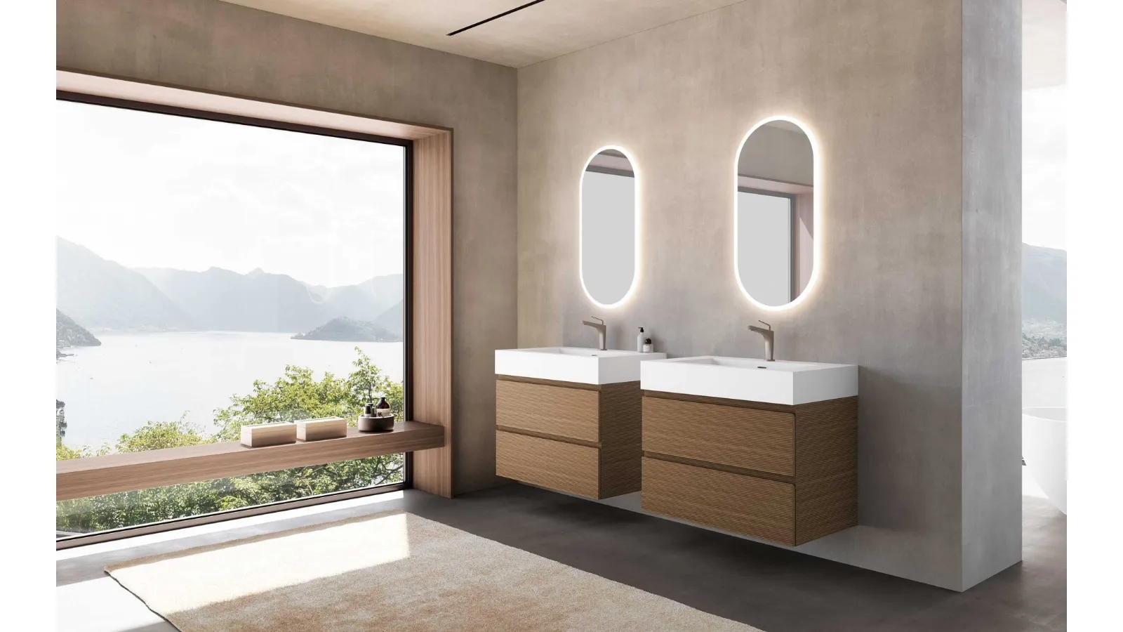 Bathroom furniture Block System Syntesi Box C23 by Baxar