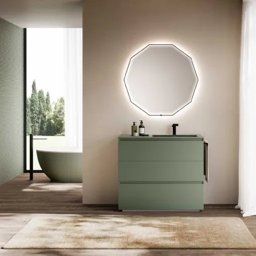 Bathroom furniture Block System Syntesi C22 by Baxar