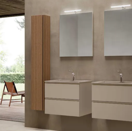 Suspended Bathroom Cabinet Block System Syntesi C29 by Baxar