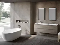 Suspended Bathroom Vanity Block System Syntesi C32 by Baxar.